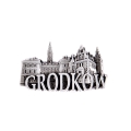 magnes na lodówkę Grodków metalowy panorama miasta