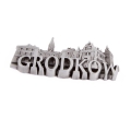 magnes Grodków metalowy trójwymiarowy panorama