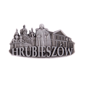 Magnes na lodówkę – panorama Hrubieszów, metalowy