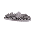 magnes metalowy Hrubieszów widok z boku pamiątka z miasta