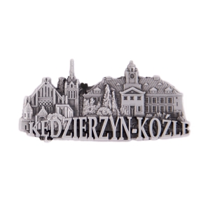 Magnes na lodówkę – panorama Kędzierzyn-Koźle, metalowy