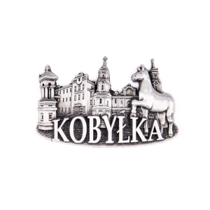 Magnes na lodówkę – panorama Kobyłka, metalowy