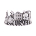 Magnes na lodówkę panorama Koluszki metalowy pamiątka z miasta