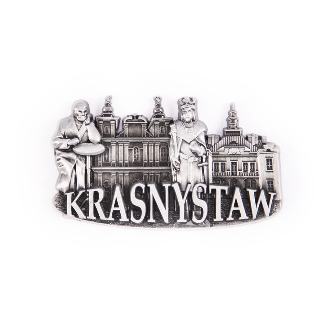 magnes na lodówkę Krasnystaw panorama metalowy pamiątka