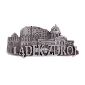 Magnes na lodówkę – panorama Lądek-Zdrój, metalowy