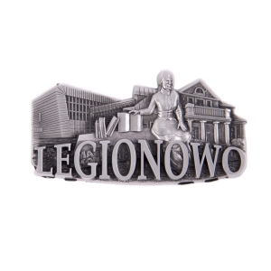 Magnes na lodówkę – panorama Legionowo, metalowy