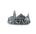 magnes na lodówkę panorama Leszno metalowy pamiątka
