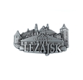 magnes na lodówkę Leżajsk panorama metalowy srebrny