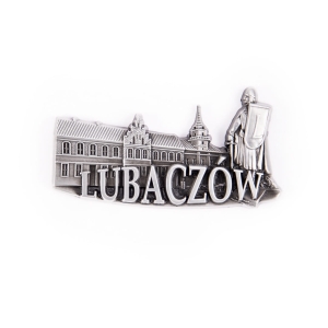 Magnes na lodówkę – panorama Lubaczów, metalowy