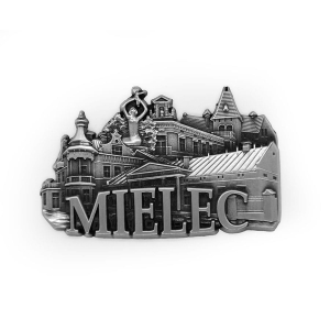 Magnes na lodówkę – panorama Mielec, metalowy