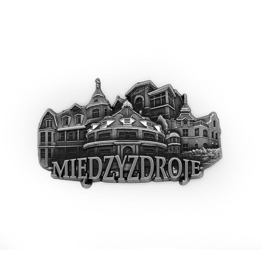 magnes na lodówkę Międzyzdroje panorama metalowy pamiątka