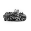 Magnes metalowy Namysłów panorama pamiątka z miasta