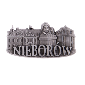 Magnes na lodówkę – panorama Nieborów, metalowy