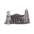 magnes na lodówkę panorama Nisko metalowy pamiątka