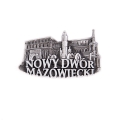 magnes na lodówkę panorama Nowy Dwór Mazowiecki metalowy