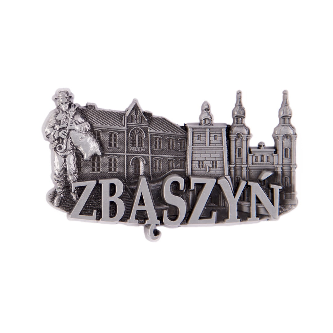 magnes na lodówkę panorama Zbąszyń metalowy pamiątka