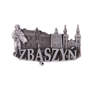 Magnes na lodówkę – panorama Zbąszyń, metalowy
