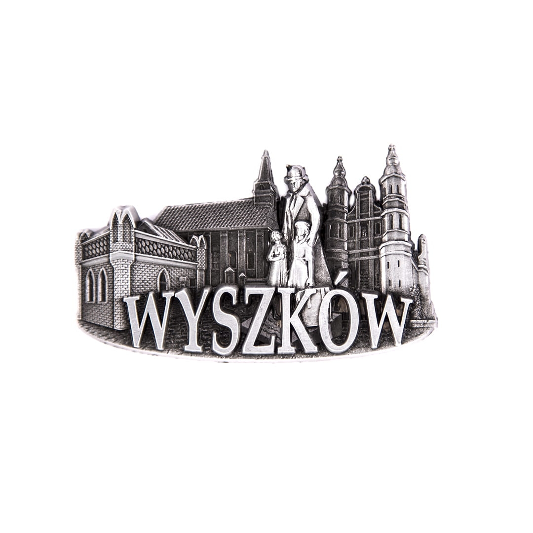 magnes na lodówkę Wyszków metalowy panorama pamiątka