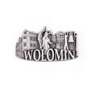 Magnes na lodówkę – panorama Wołomin, metalowy
