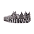 magnes na lodówkę Włodawa panorama metalowy pamiątka