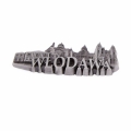 magnes Włodawa metalowy panorama miasta z boku