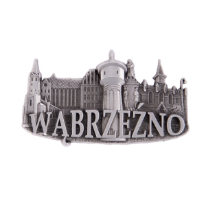 Magnes na lodówkę – panorama Wąbrzeźno, metalowy