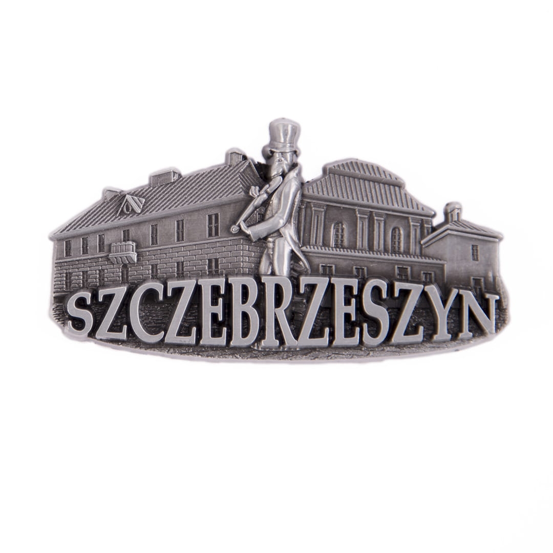 magnes na lodówkę Szczebrzeszyn metalowy panorama