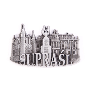 Magnes metalowy panorama Supraśl