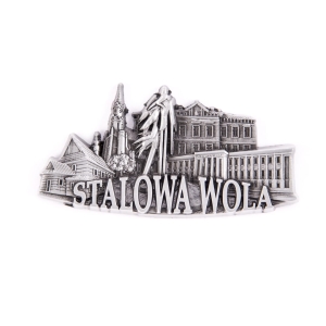 Magnes na lodówkę – panorama Stalowa Wola, metalowy