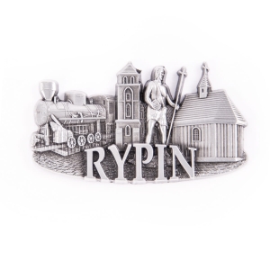 Magnes metalowy panorama Rypin