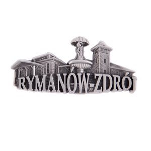 Magnes na lodówkę – panorama Rymanów-Zdrój, metalowy