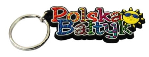 Brelok gumowy napis Polska Bałtyk