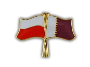 Przypinka Polska Katar 347a