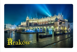 Magnes z efektem 3D Kraków Sukiennice Niebieska Iluminacja