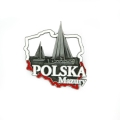 magnes na lodówkę Polska Mazury metalowy