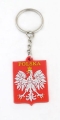 brelok do kluczy godło Polski gumowy czerwony biały orzeł