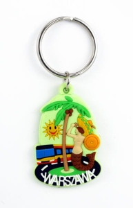 Brelok gumowy Warszawa palma