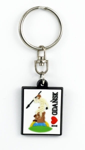 Brelok gumowy I love Gdańsk