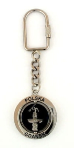 Brelok obrotowy Gdańsk (nikiel)