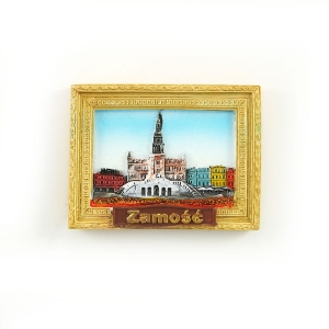 Magnes obraz złota rama  Zamość
