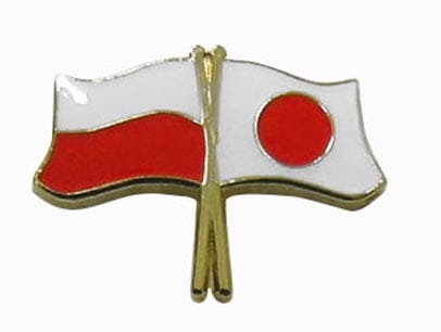 Przypinka Polska Japonia 582a