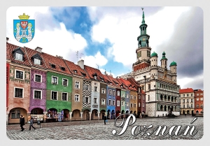 Pocztówka 3D Poznań Rynek, kamienice