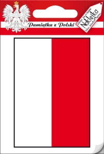 Naklejka pojedyncza Polska - Flaga
