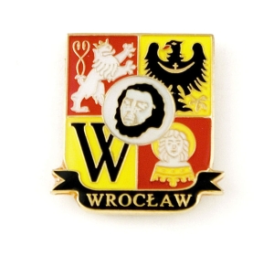 Herb Wrocław - przypinka