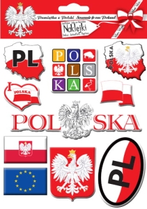 Naklejki wypukłe - Polska 01