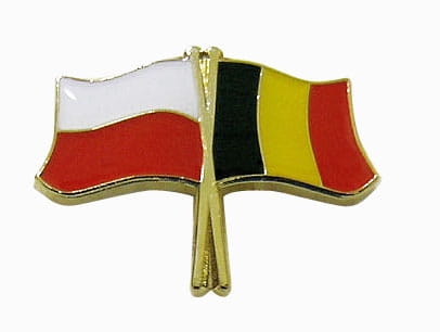 Przypinka Polska Belgia 578a