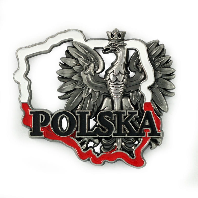 magnes na lodówkę Polska orzeł metalowy pamiątka
