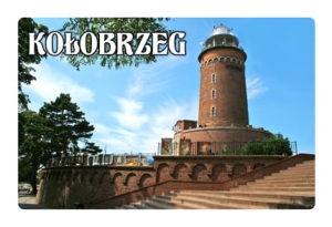 Magnes z efektem 3D Kołobrzeg - latarnia morska