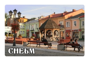 Magnes z efektem 3D Chełm rynek